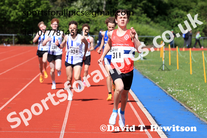 800 metres, 2026 North Eastern Track and Field Champs, Shildon, County Durham. Photo: David T. Hewitson/Sports for All Pics